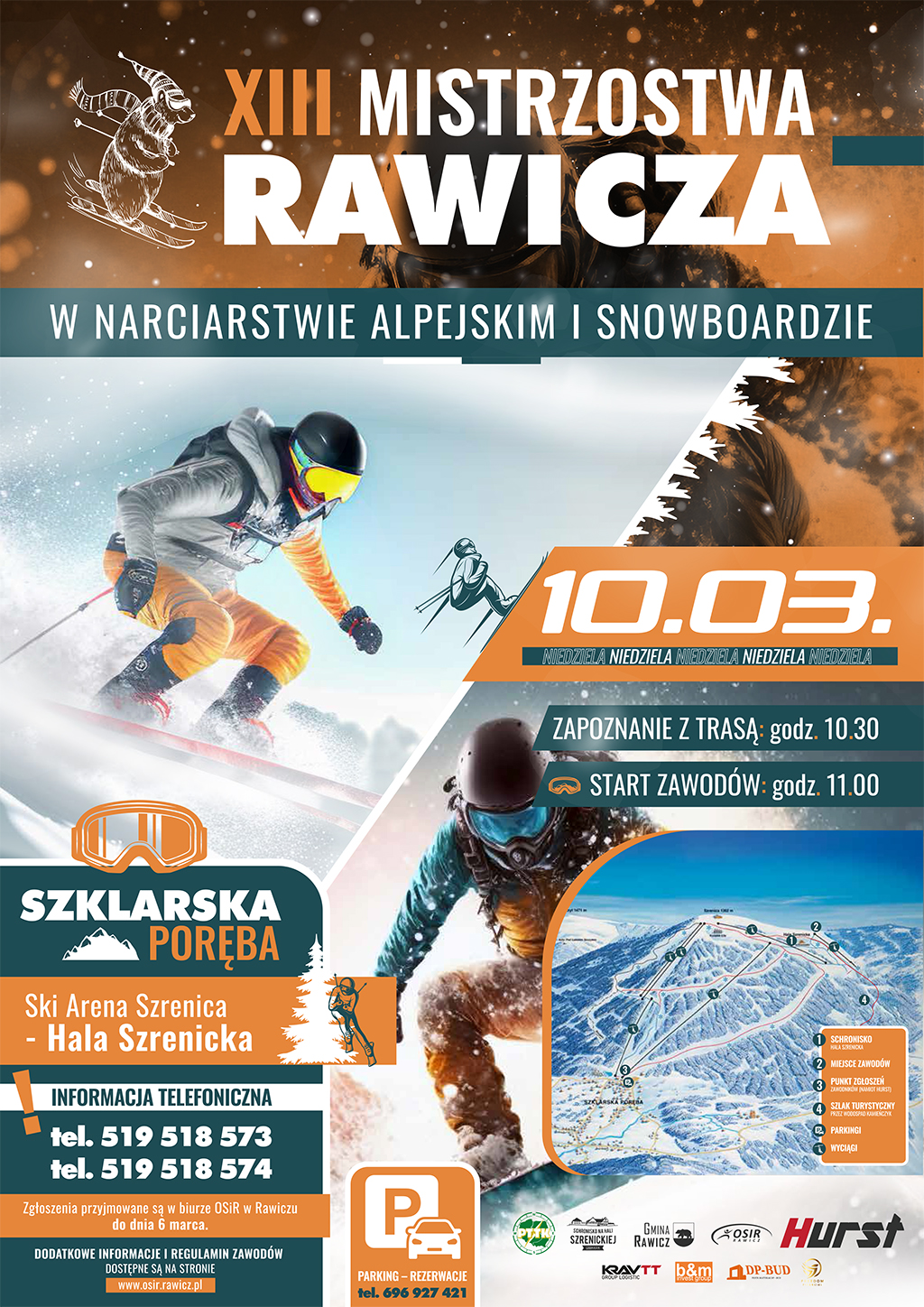 XIII Mistrzostwa Rawicza w Narciarstwie Alpejskim i Snowboardzie